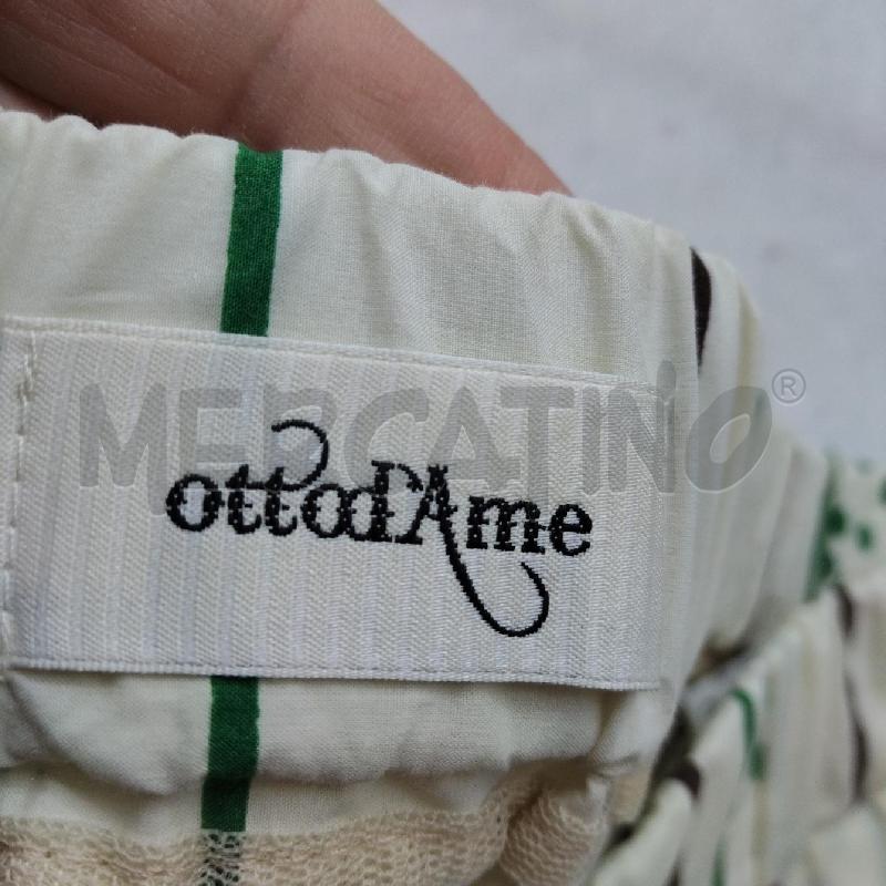 PANTALONE DONNA OTTOD'AME VERDE PANNA  | Mercatino dell'Usato Domodossola 3