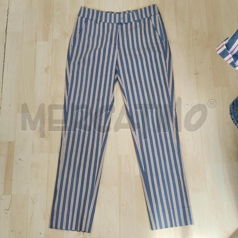 PANTALONE DONNA RIGHE BLU BEIGE HERNO | Mercatino dell'Usato Domodossola 1