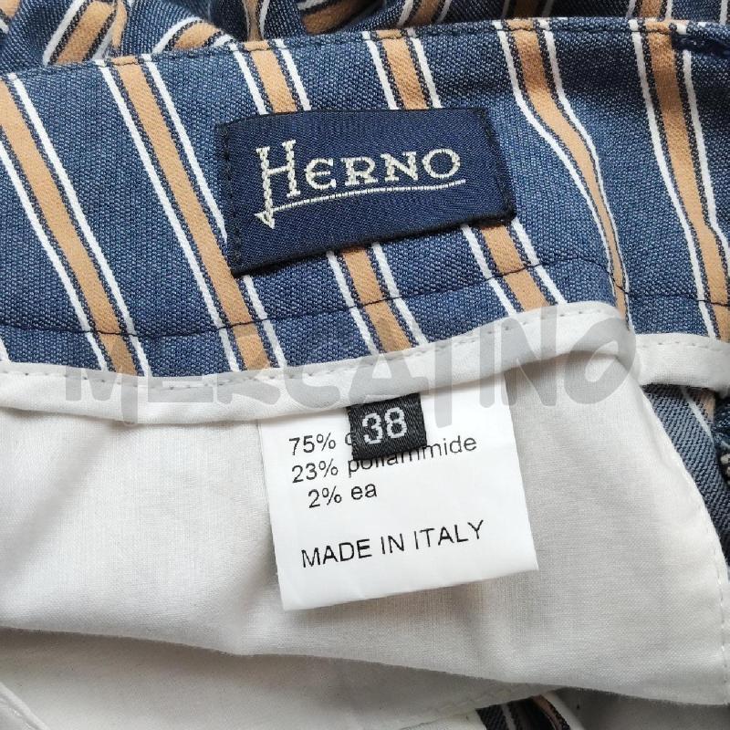 PANTALONE DONNA RIGHE BLU BEIGE HERNO | Mercatino dell'Usato Domodossola 3