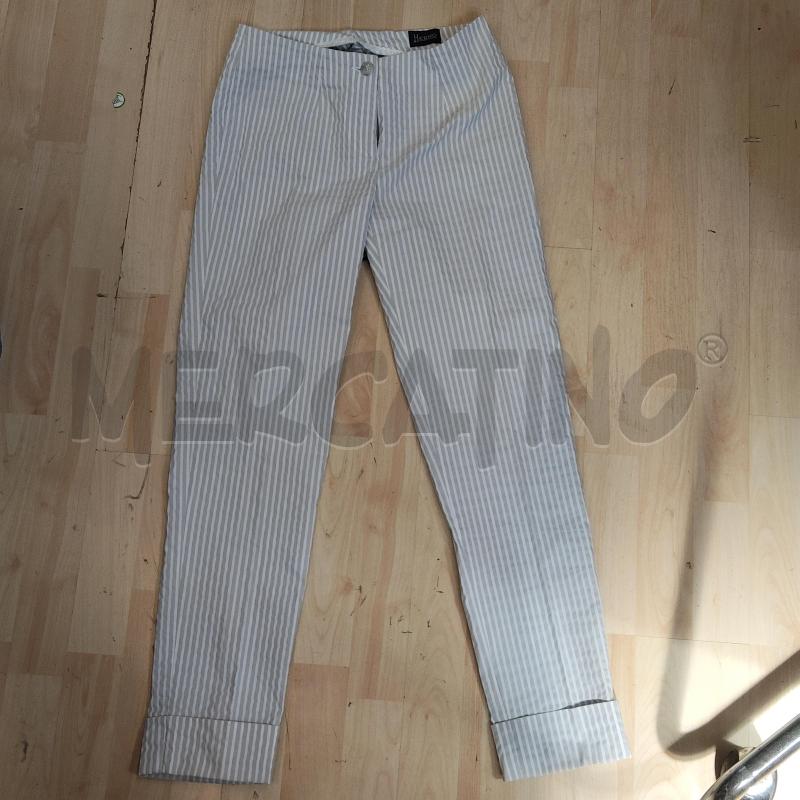 PANTALONE DONNA RIGHE GRIGE BIANCHE HERNO | Mercatino dell'Usato Domodossola 1
