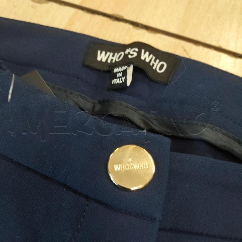 PANTALONE DONNA WHO'S WHO BLU TASCHE CERNIERA  | Mercatino dell'Usato Domodossola 3