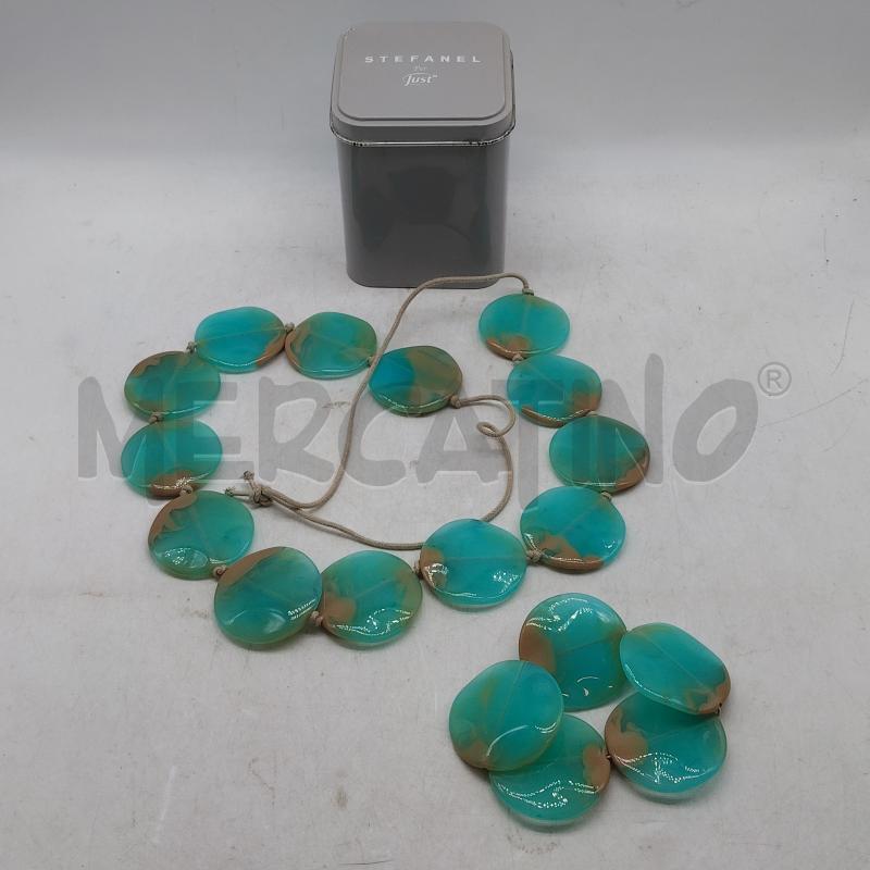 PARURE STEFANEL CALLANA+BRACCIALETTO ACQUA | Mercatino dell'Usato Domodossola 1