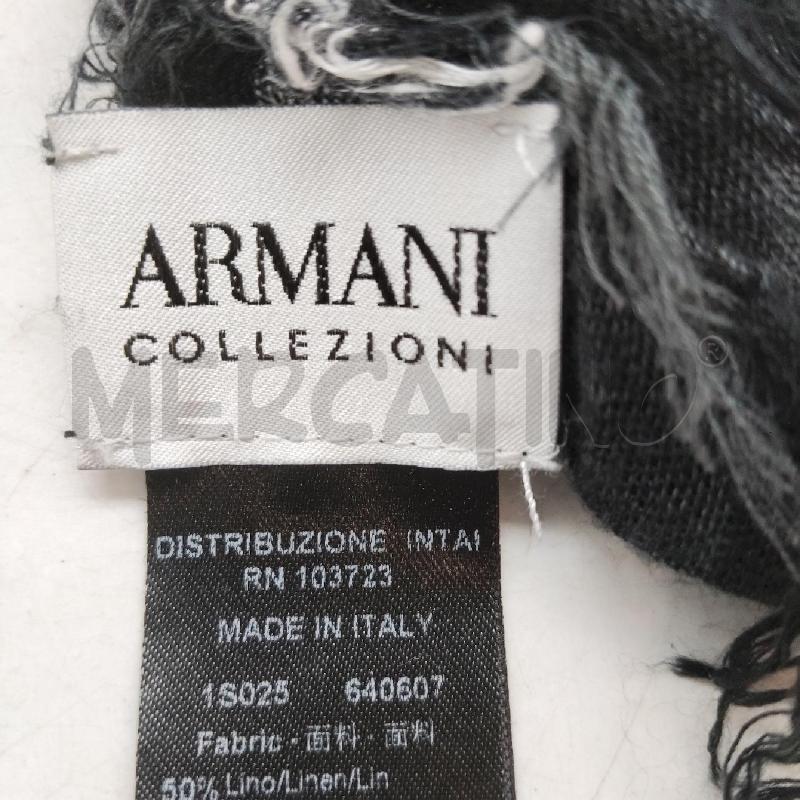 PASHMINA DONNA NERA GRIGIA ARMANI  | Mercatino dell'Usato Domodossola 4