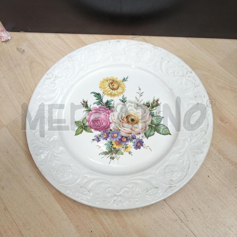 PIATTO DECORO FIORI CERAMICA LAVENO | Mercatino dell'Usato Domodossola 1