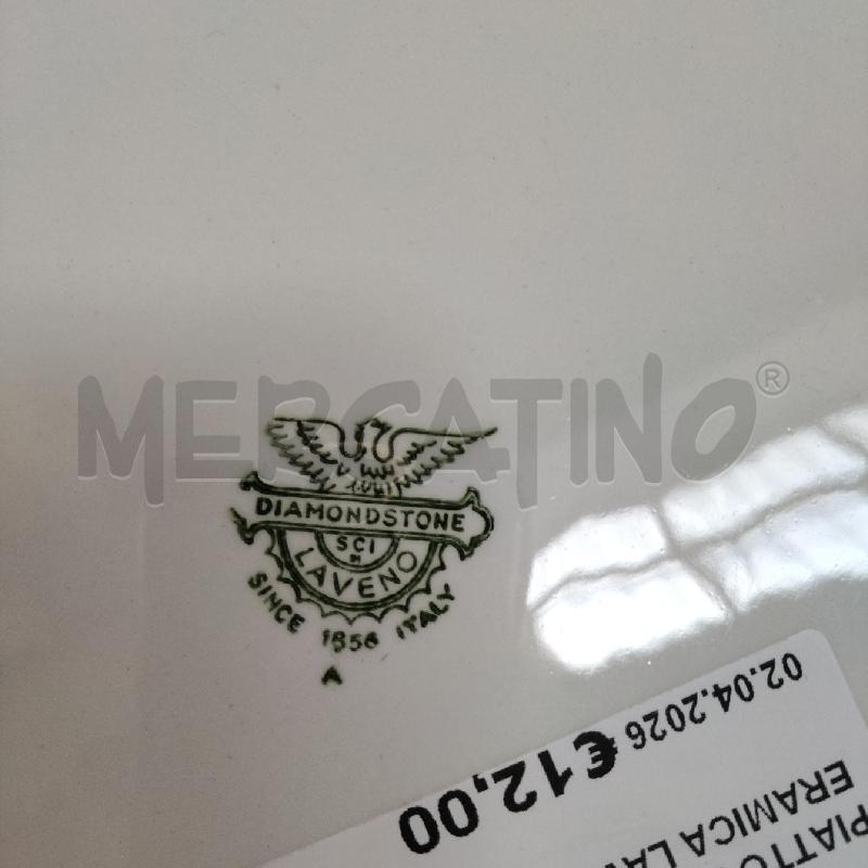 PIATTO DECORO FIORI CERAMICA LAVENO | Mercatino dell'Usato Domodossola 3