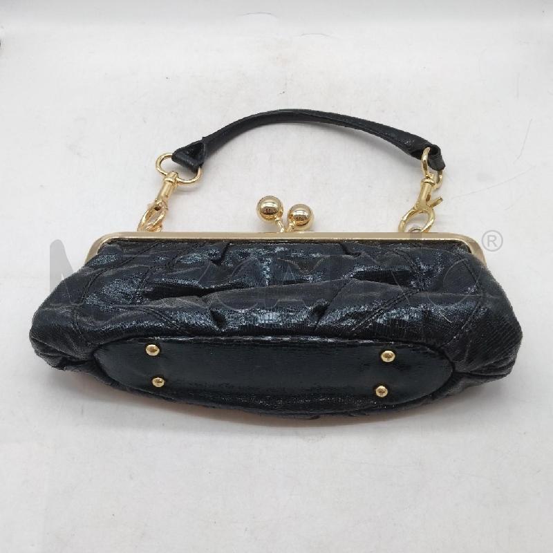 POCHETTE NERA LUCIDA CON MANICO BLUGIRL | Mercatino dell'Usato Domodossola 2
