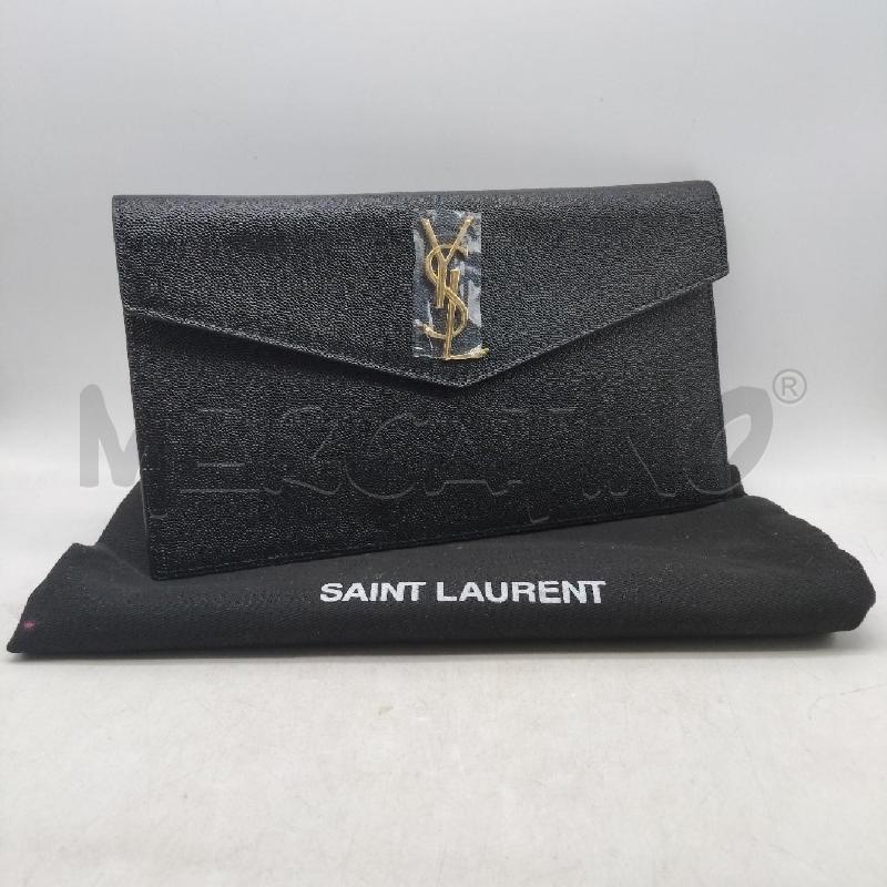 POCHETTE PELLE NERA YVESSAINT LAUREN | Mercatino dell'Usato Domodossola 1