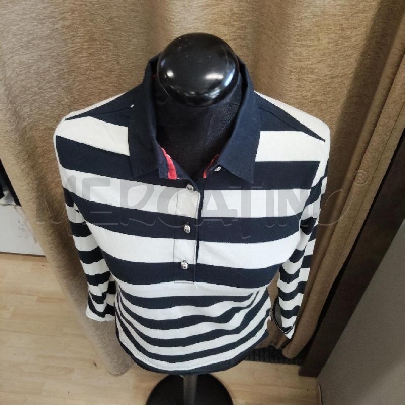 POLO DONNA MARINA YACHTING BLU BIANCA | Mercatino dell'Usato Domodossola 2