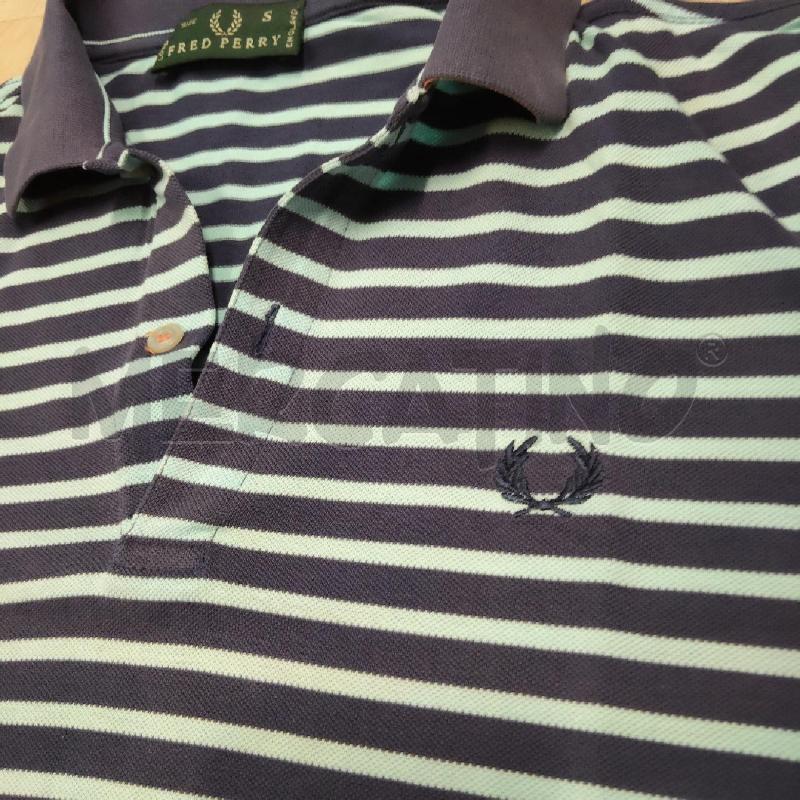 POLO UOMO FRED PERRY AZZURRA BLU COLLO ARANCONE | Mercatino dell'Usato Domodossola 3