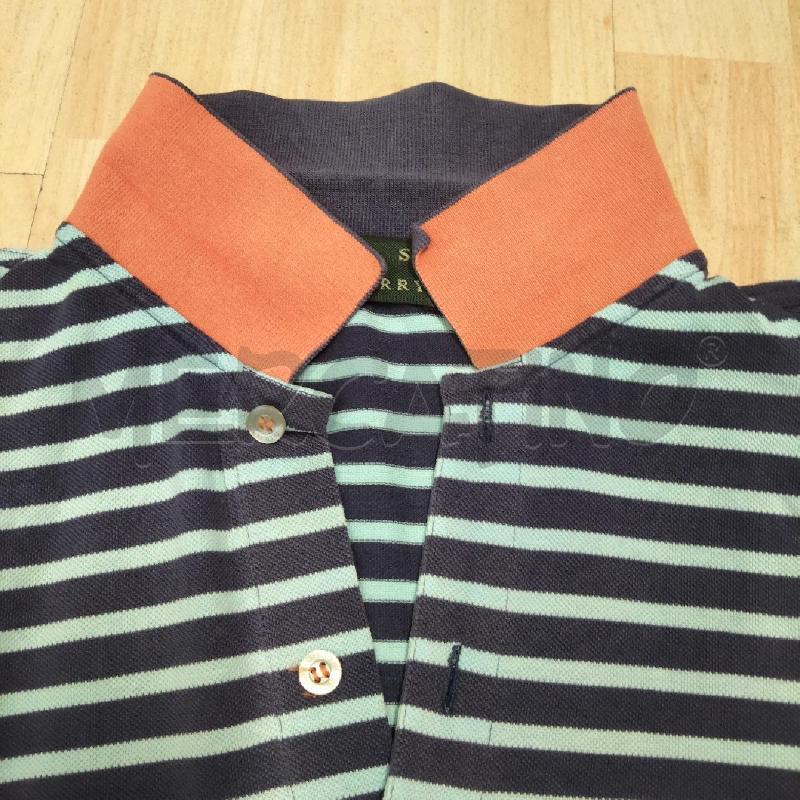 POLO UOMO FRED PERRY AZZURRA BLU COLLO ARANCONE | Mercatino dell'Usato Domodossola 4