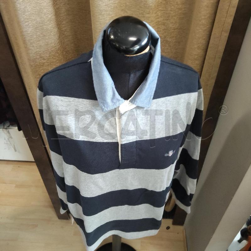 POLO UOMO M.L. RIGHE GRIGIE BLU | Mercatino dell'Usato Domodossola 2