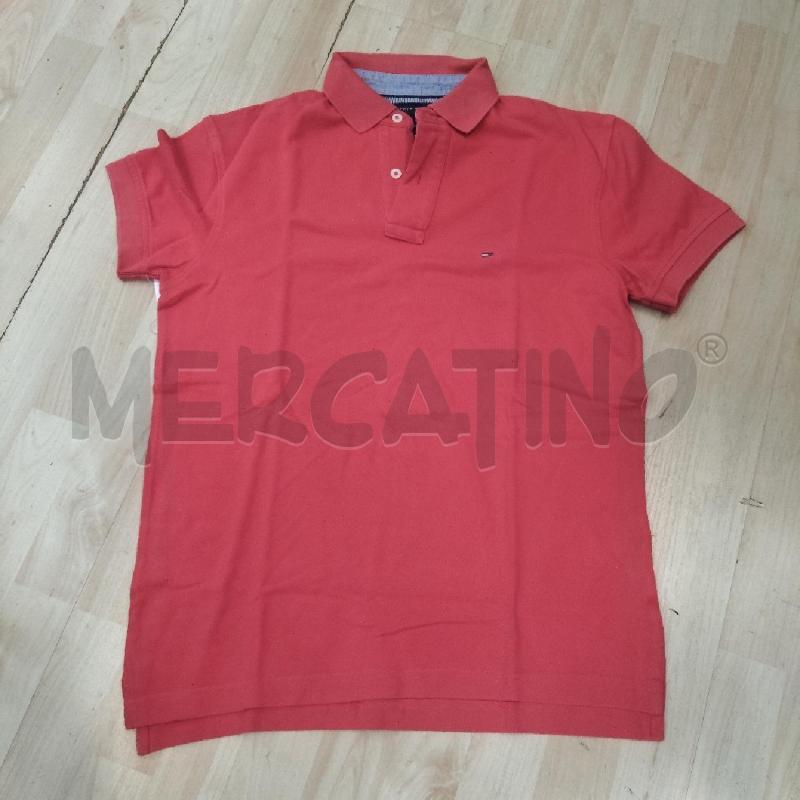 POLO UOMO TOMMY HILFINGER ROSSA  | Mercatino dell'Usato Domodossola 1