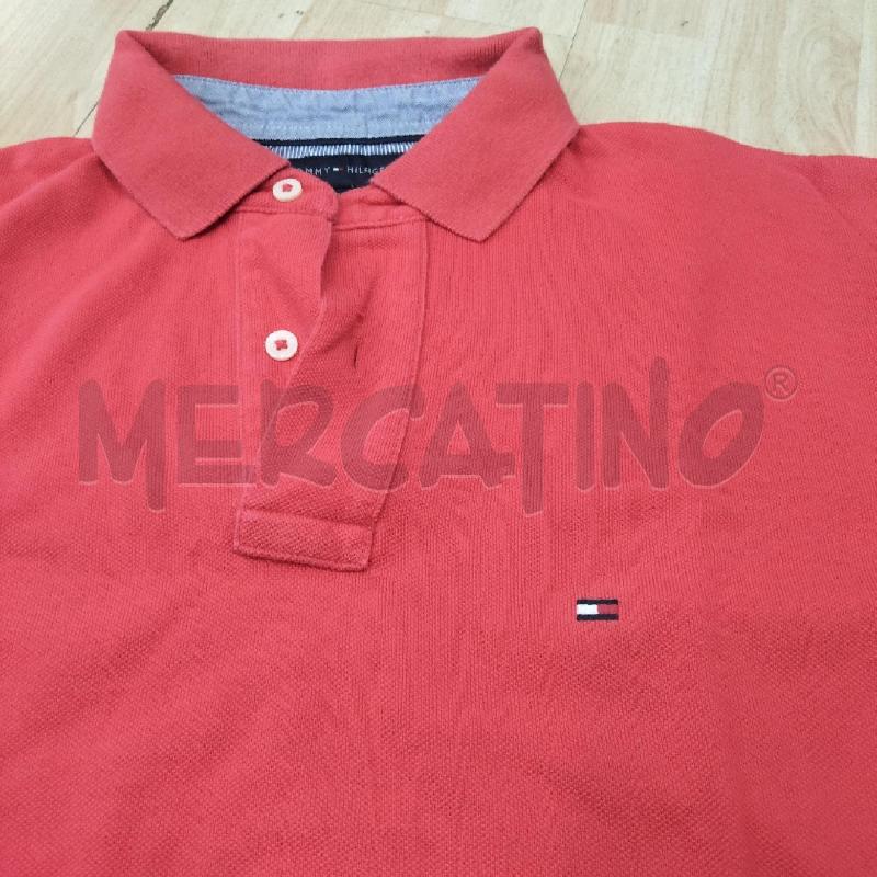 POLO UOMO TOMMY HILFINGER ROSSA  | Mercatino dell'Usato Domodossola 3