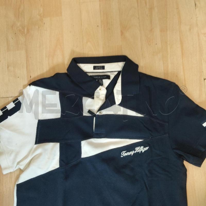 POLO UOMO TOMY HILFINGER BLU BIANCA  | Mercatino dell'Usato Domodossola 2