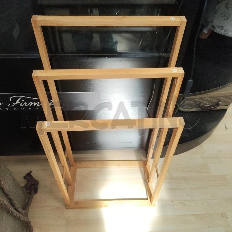 PORTA ASCIUGAMANI LEGNO  | Mercatino dell'Usato Domodossola 1