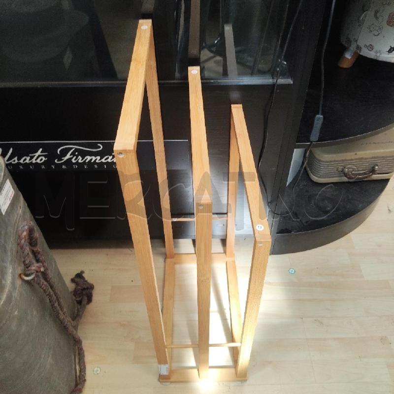 PORTA ASCIUGAMANI LEGNO  | Mercatino dell'Usato Domodossola 3