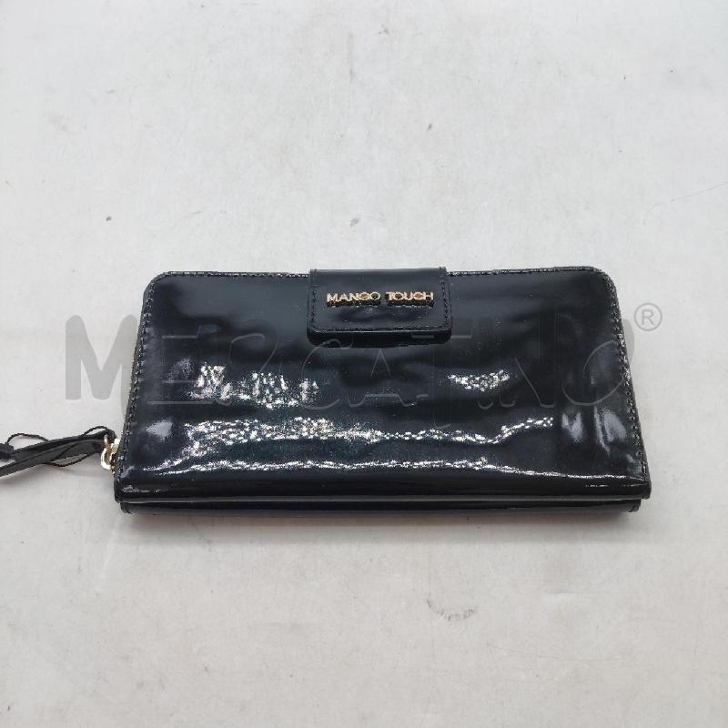 PORTA FOGLIO NERO LUCIDO MANGO TOUCH | Mercatino dell'Usato Domodossola 1