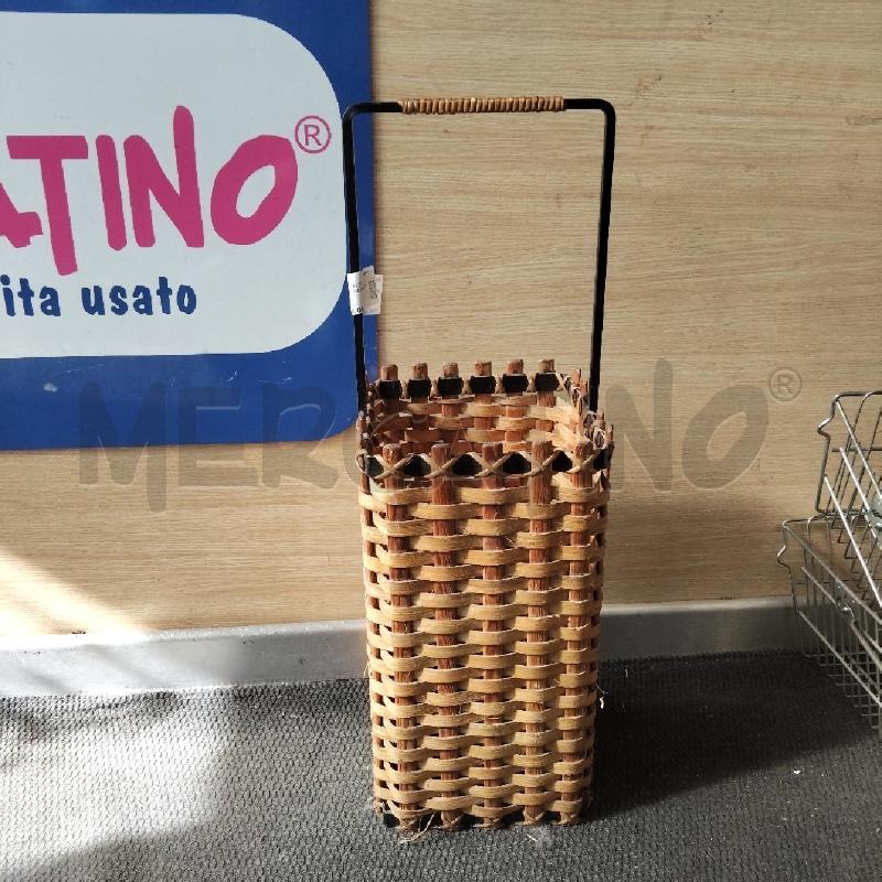 PORTA OMBRELLI METALO E VIMINI | Mercatino dell'Usato Domodossola 1