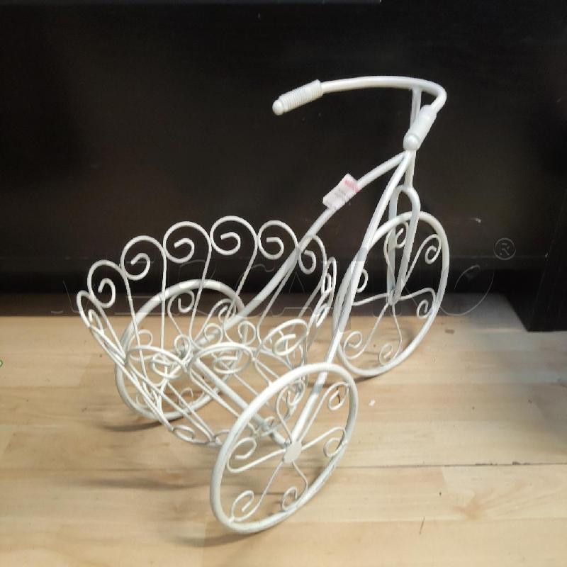 PORTA VASO BIANCO BICICLETTINA | Mercatino dell'Usato Domodossola 1