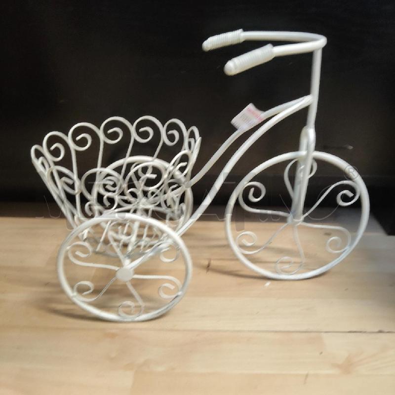 PORTA VASO BIANCO BICICLETTINA | Mercatino dell'Usato Domodossola 3