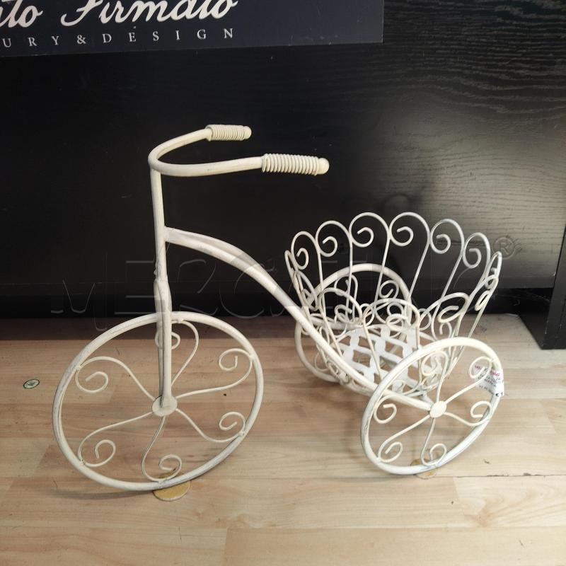 PORTA VASO BICICLETTINA BIANCA | Mercatino dell'Usato Domodossola 1