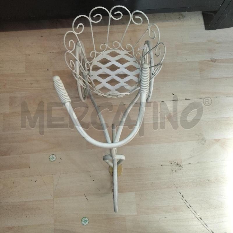 PORTA VASO BICICLETTINA BIANCA | Mercatino dell'Usato Domodossola 2