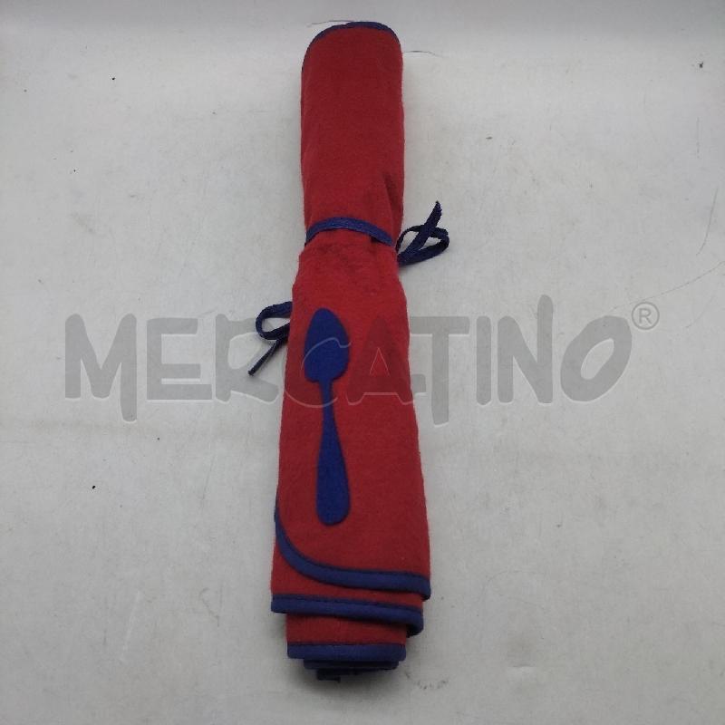 POSATE PZ. 8 CUCCHIAINI IN STOFFA ROSSA | Mercatino dell'Usato Domodossola 3
