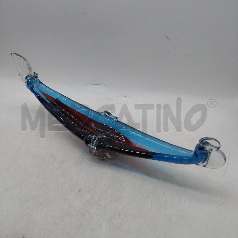 POSA CENERE VETRO GONDOLA BLU ROSSO | Mercatino dell'Usato Domodossola 1