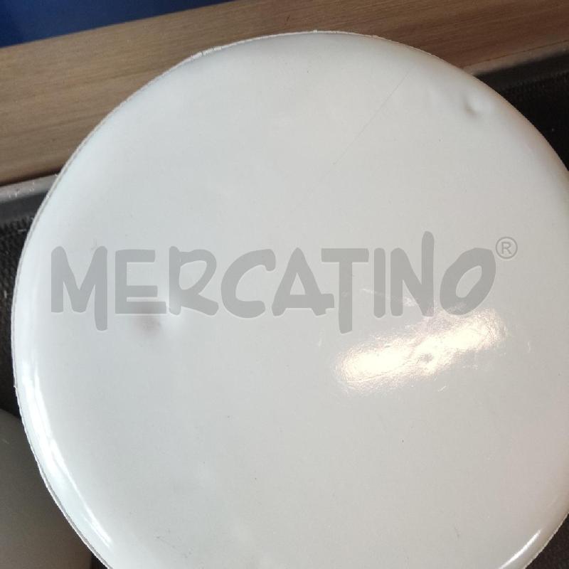 POUF ROTONDO SEMILPELLE PANNA  | Mercatino dell'Usato Domodossola 2