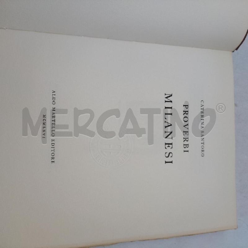 PROVERBI MILANESI | Mercatino dell'Usato Domodossola 2