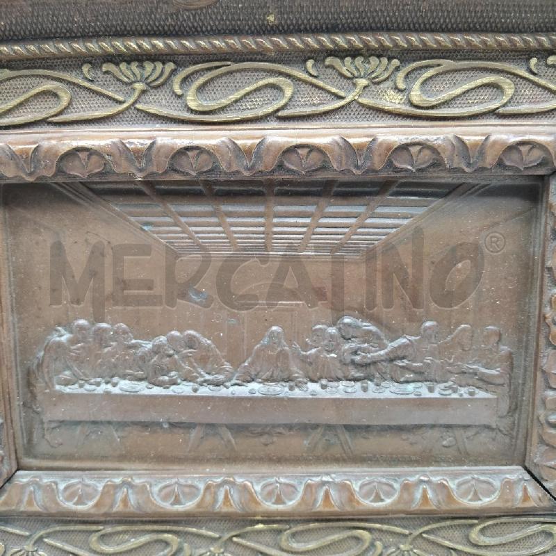 QUADRETTO VECCHIO LEGNO RILIEVO ULTIMA CENA | Mercatino dell'Usato Domodossola 2