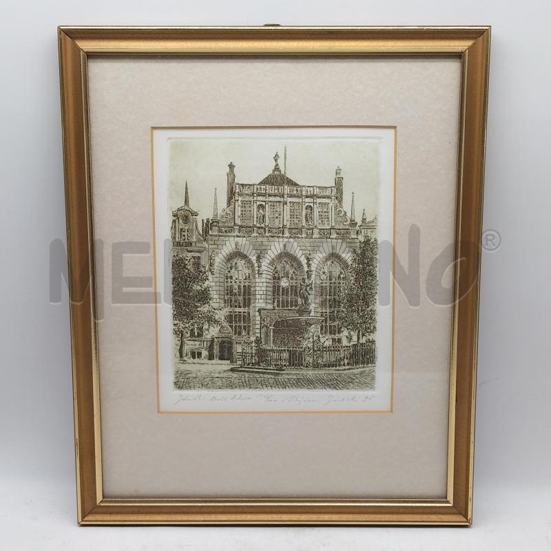 QUADRO ACQUAFORTE DANZICA | Mercatino dell'Usato Domodossola 1