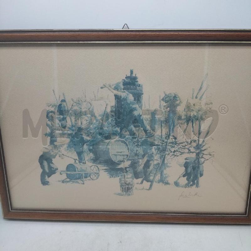 QUADRO ACQUARELLO FOGLIETTA | Mercatino dell'Usato Domodossola 1