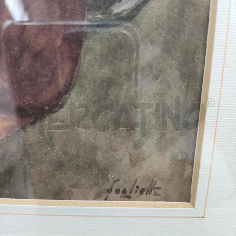 QUADRO ACQUARELLO PENTOLA RAME FOGLIETTA | Mercatino dell'Usato Domodossola 3