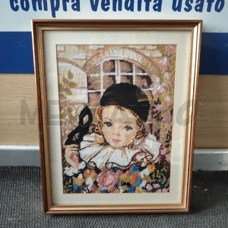 QUADRO ARLECCHINO A MEZZO PUNTO | Mercatino dell'Usato Domodossola 1