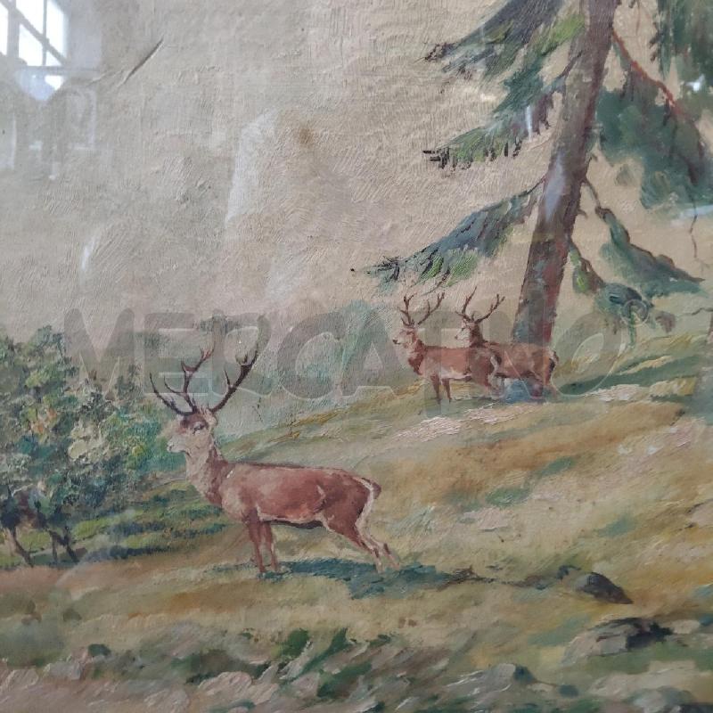 QUADRO CERVI NEL BOSCO | Mercatino dell'Usato Domodossola 3
