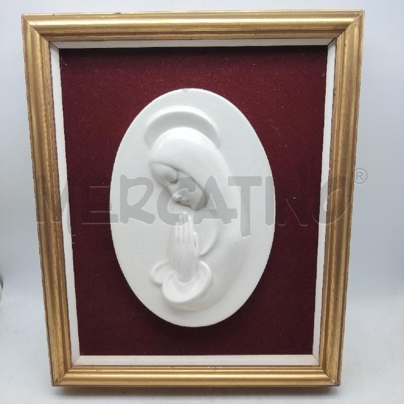 QUADRO CON MADONNA BIANCA IN RILIEVO  | Mercatino dell'Usato Domodossola 1