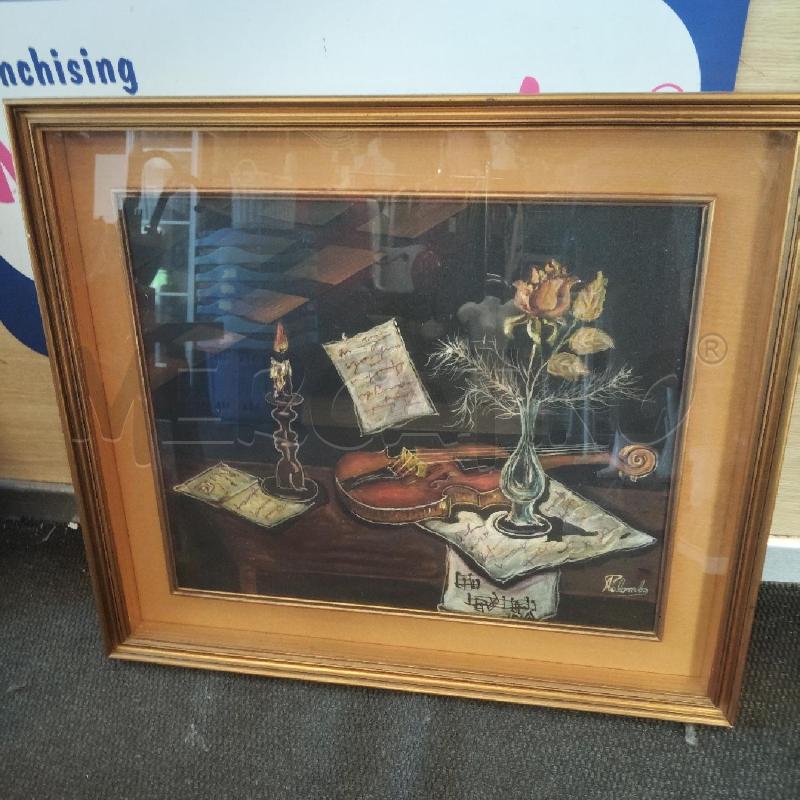 QUADRO CON VIOLINO PALOMBO  | Mercatino dell'Usato Domodossola 1