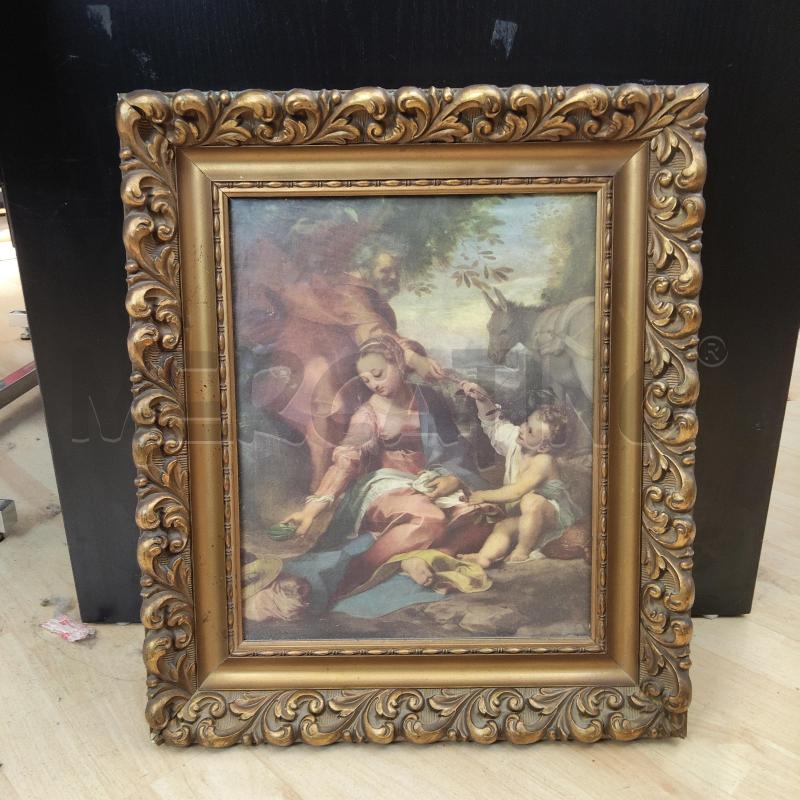 QUADRO CORNICE DORATA RAPPRESENTAZIONE FAMIGLIA | Mercatino dell'Usato Domodossola 1