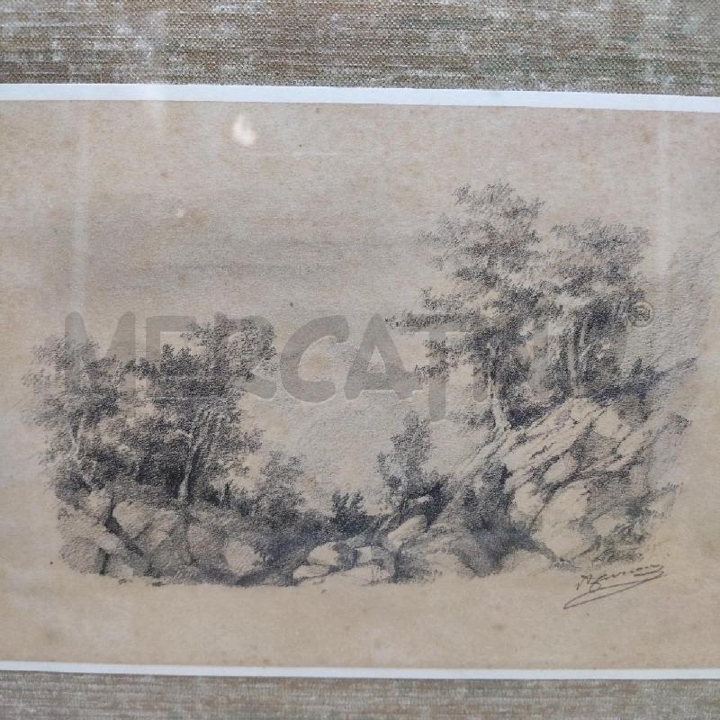 QUADRO DISEGNO CORNICE DORATA  | Mercatino dell'Usato Domodossola 3