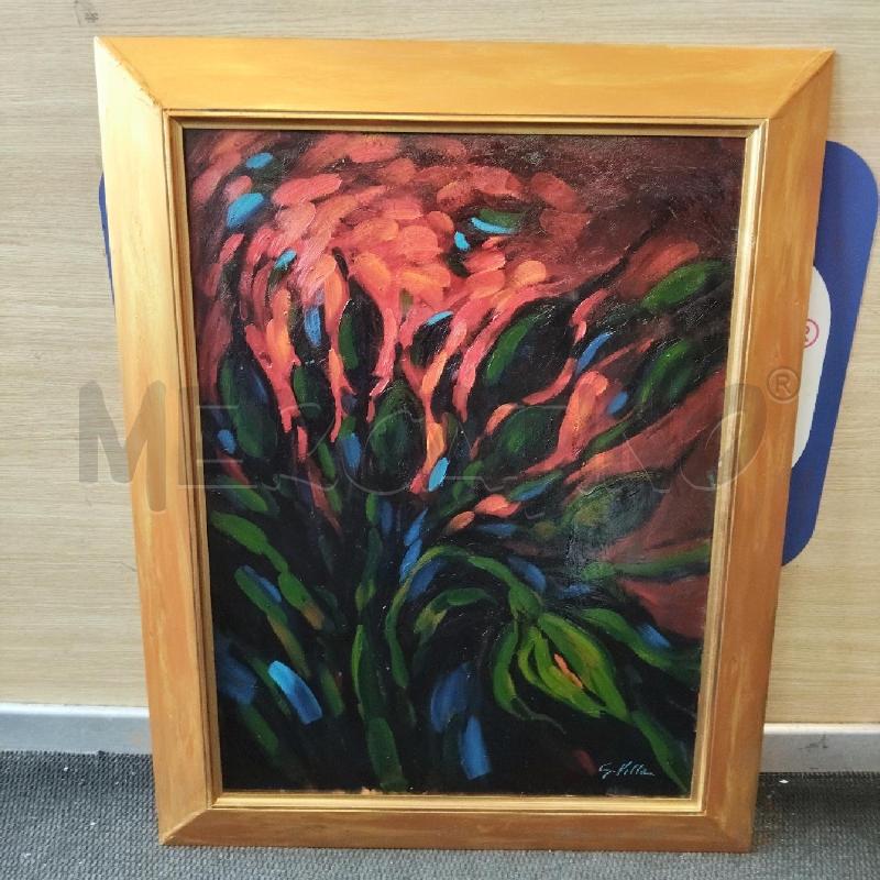QUADRO GIANNI VILLA PANNOCCHIE E GRANO TURCO 1992 60*80 | Mercatino dell'Usato Domodossola 1