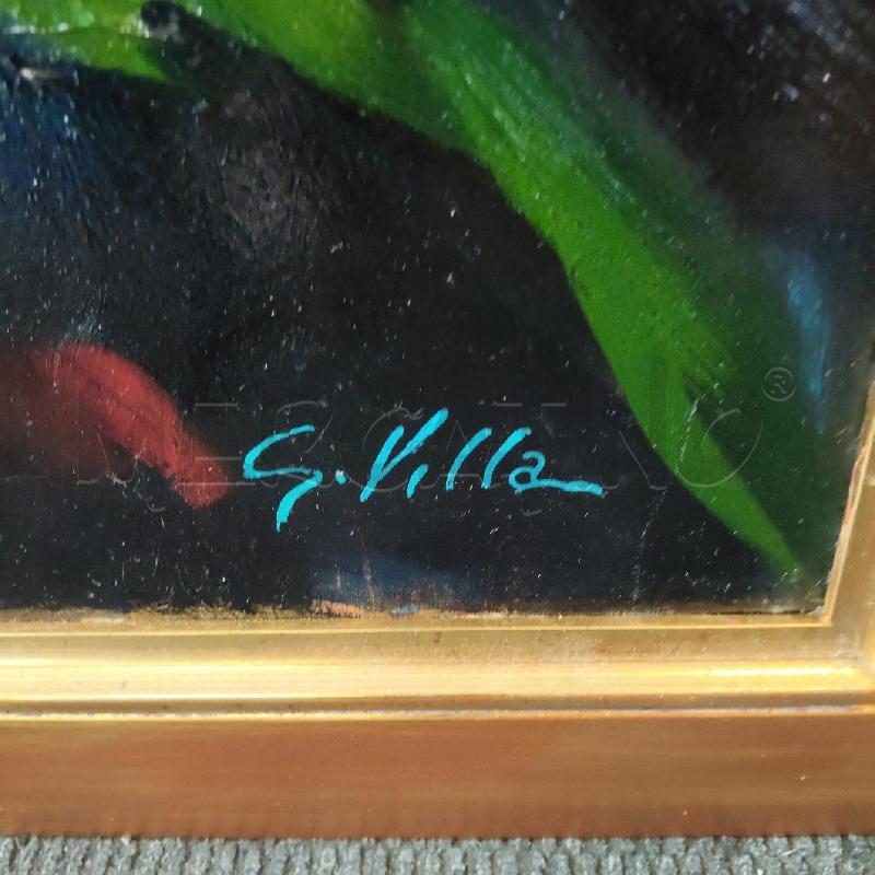 QUADRO GIANNI VILLA PANNOCCHIE E GRANO TURCO 1992 60*80 | Mercatino dell'Usato Domodossola 2
