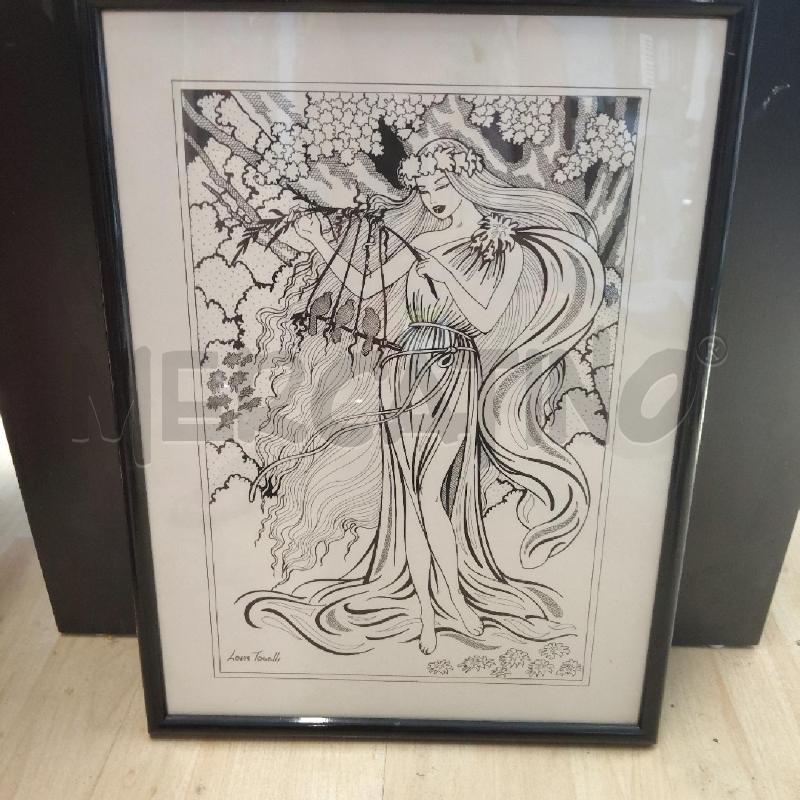 QUADRO INCISIONE DONNA LOVIS TONELLI | Mercatino dell'Usato Domodossola 1