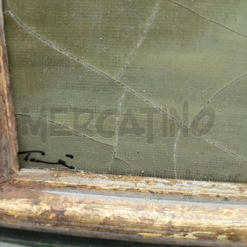 QUADRO LA QUARTINA MERGOZZO CORNICE VERDE  | Mercatino dell'Usato Domodossola 2