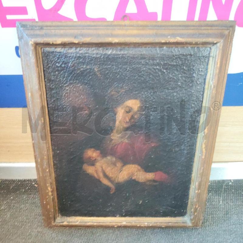 QUADRO MADONNA CON BAMBINO FINE '700 CORNICE LEGNO  | Mercatino dell'Usato Domodossola 1