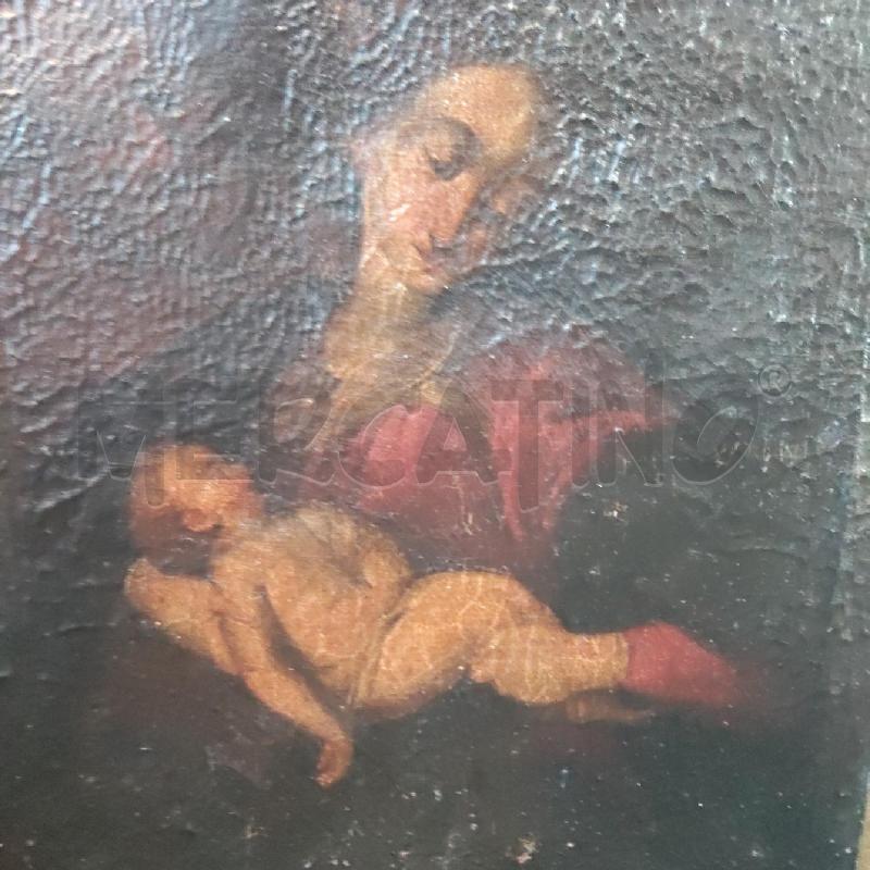 QUADRO MADONNA CON BAMBINO FINE '700 CORNICE LEGNO  | Mercatino dell'Usato Domodossola 2