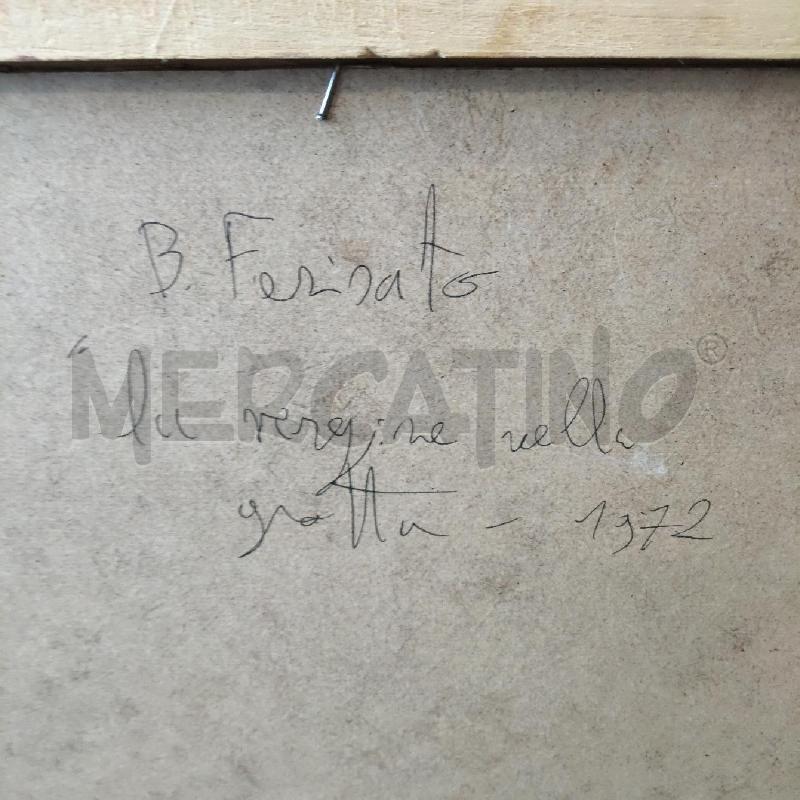 QUADRO MADONNA NELLA GROTTA B.FARISATO  | Mercatino dell'Usato Domodossola 4