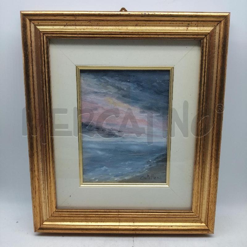 QUADRO MINIATURA SPIAGGIA CASTELLANI MARIO | Mercatino dell'Usato Domodossola 1