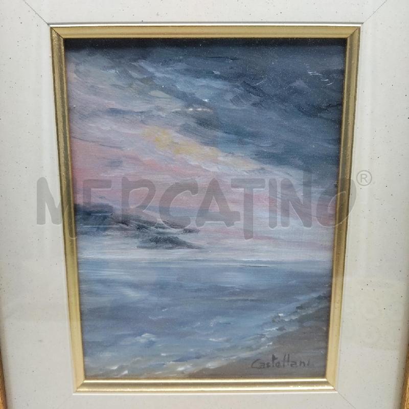 QUADRO MINIATURA SPIAGGIA CASTELLANI MARIO | Mercatino dell'Usato Domodossola 3