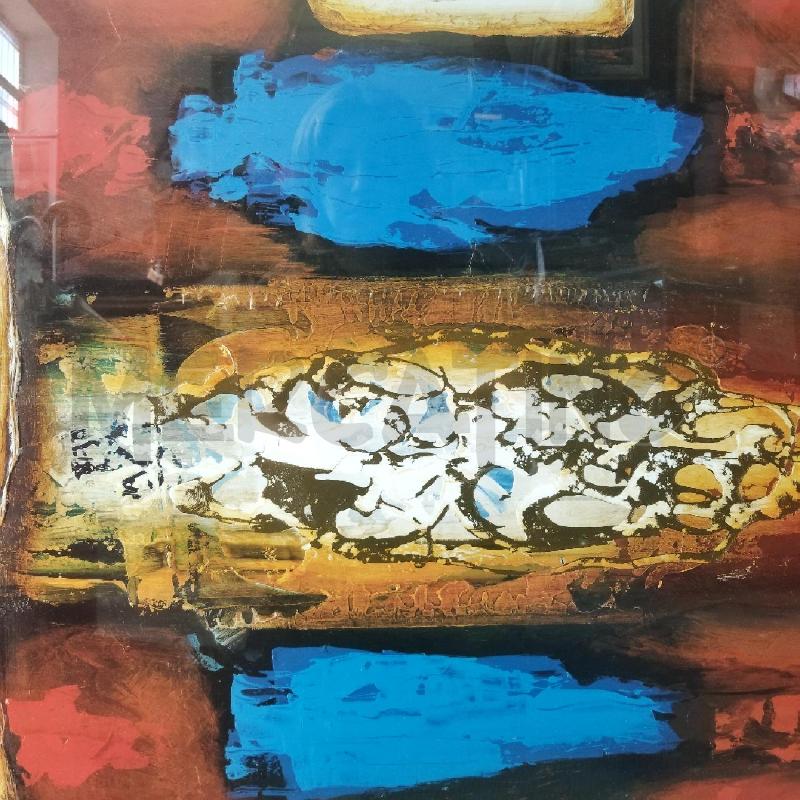 QUADRO MODERNO COLORATO CORNICE NERA  | Mercatino dell'Usato Domodossola 2
